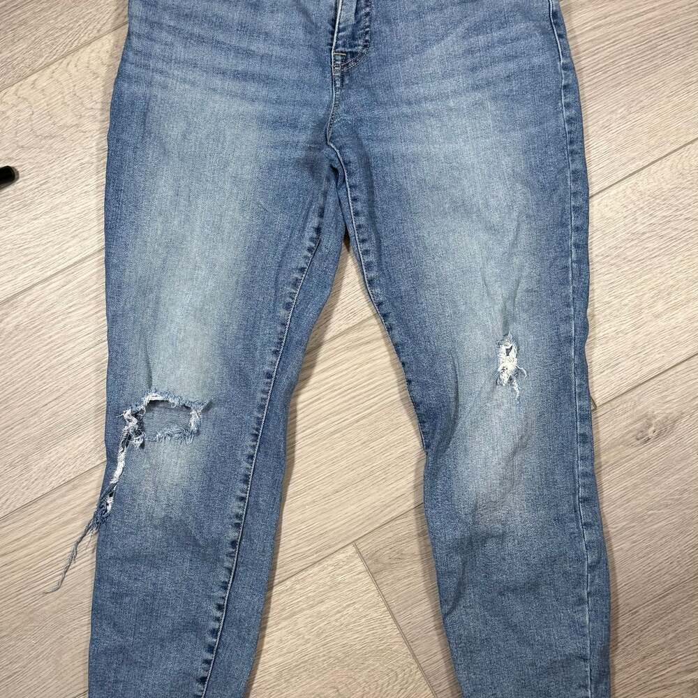 Lucky Brand Jeans Women's Size 10/30 Frayed Raw Hem mid rise Ava super skinny
